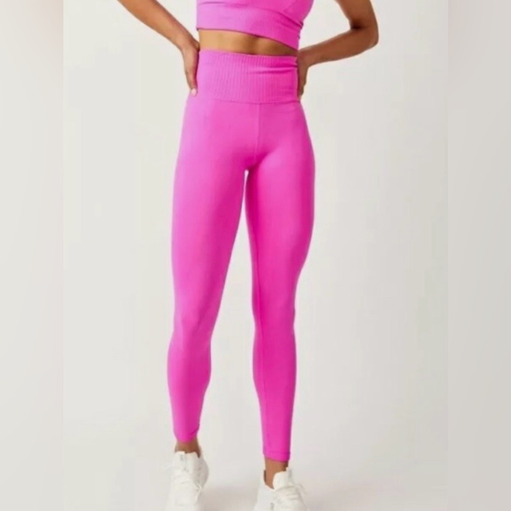 Free people High-Waist Seamless Leggings in Hot Pink